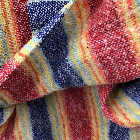 Vintage Unisex Mens Womens Baja Hoodie Stoner Pride Rainbow Striped Popover XXL - Picture 12 of 12